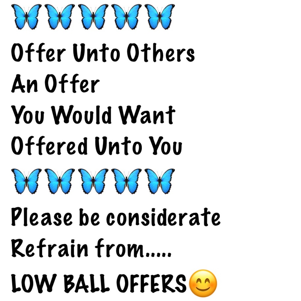Fair Offers Please!😊